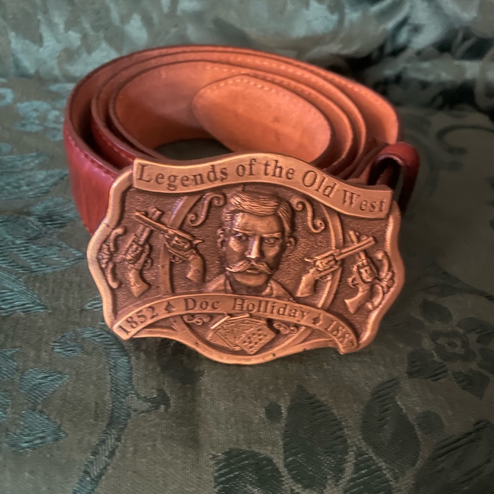 Vintage Limited Edition Doc Holiday Leather Belt.